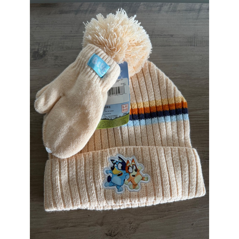 Toddler beanie set bluey unisex